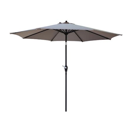 Living Accents 9 ft. Tiltable Tan Market Umbrella UMA908G31OBD655